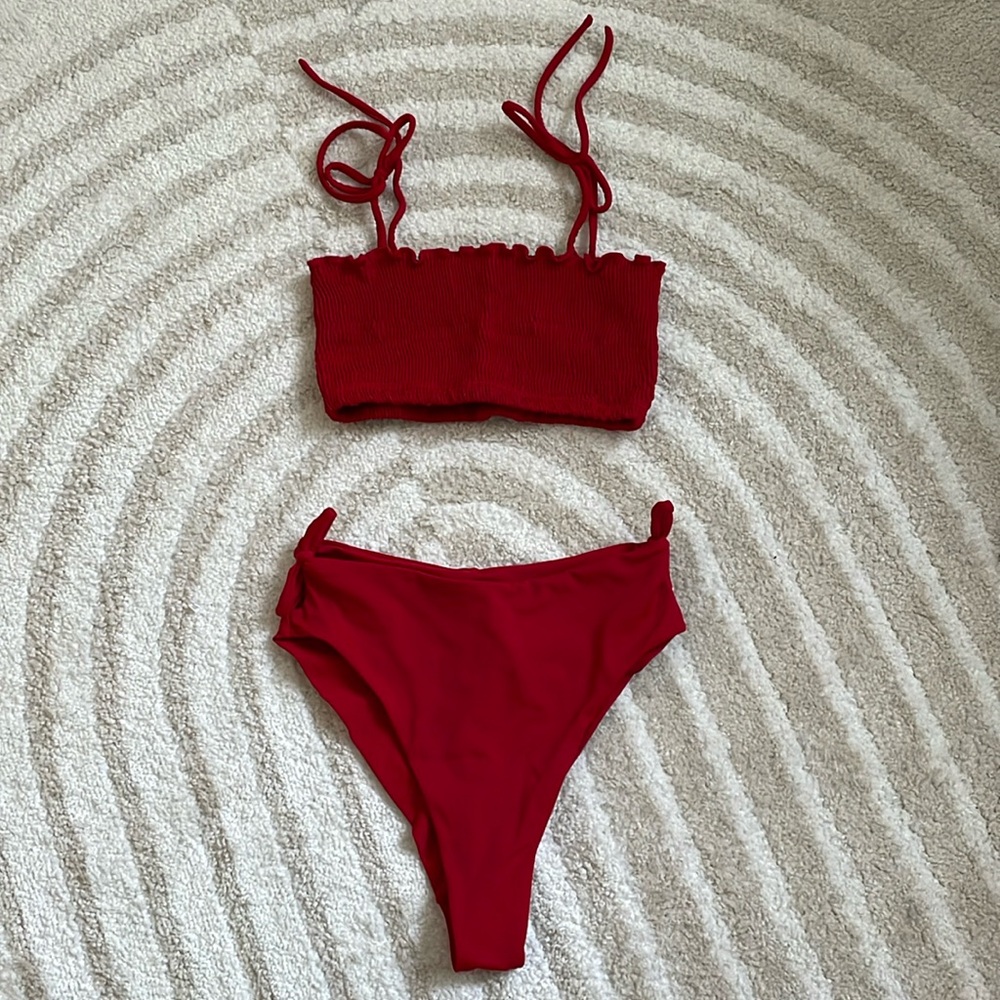 Peixoto Red Retro Bikini